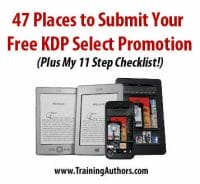 Places to submit your free KDP select promotion