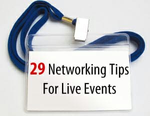networking tips live events