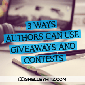 authors can use giveaways and contests