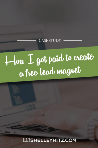 paid to create free lead magnet
