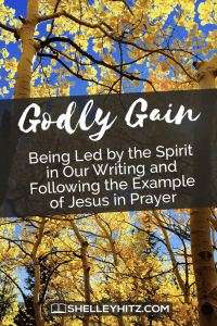 Writing led by the Spirit